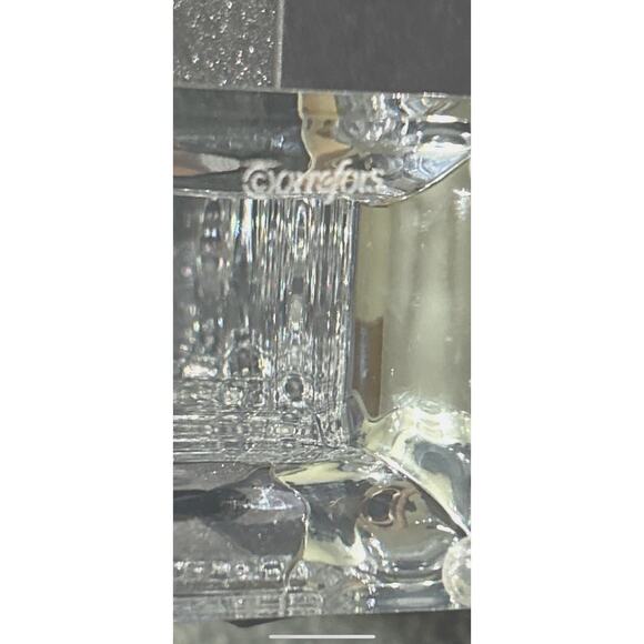 Orrefors Cruise 6511103 Helene Krantz 8 1/8" Pair of Crystal Candle Holders - Picture 4 of 5